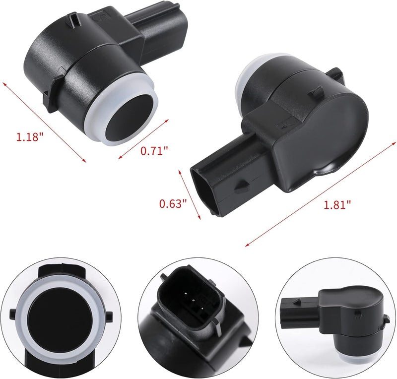 JDMSPEED Set of 4 Pcs Rear Bumper Backup Parking Sensor w/O-Ring Replacement for Chevrolet Cadillac GMC Chevy Saturn Buick Replaces 25961317 15239247 25961321 21995586 25962147 Parking Assist Sensors - Image 5